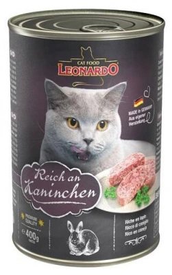 Leonardo (Леонардо) Reich an Rabbit Консервований корм для котів та кішок з кроликом