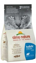 Almo Nature (Альмо Натюр) Holistic Cat With Fresh Meat Sterilised Salmon Беззерновой корм со свежим лососем для стерилизованных котов и кошек Almo Nature (Альмо Натюр) Holistic Cat With Fresh Meat Sterilised Salmon Беззерновий корм зі свіжим лососем для стерилізованих котів та кішок img