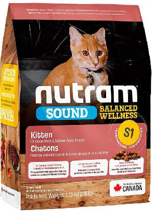Сухий корм Nutram (Нутрам) S1 Sound Kitten
