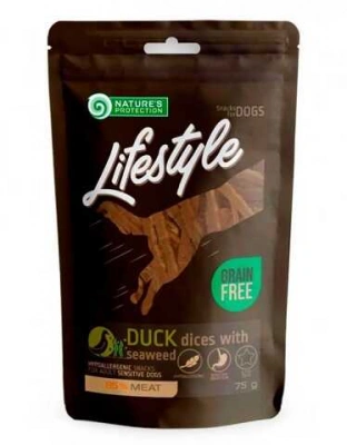 Natures Protection (Натур Протекшн) Lifestyle Duck & Dices Ласощі для собак Скибочки качки з морською капустою