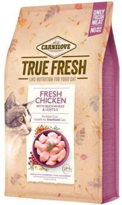 ВИВОДИТЬСЯ З АСОРТИМЕНТУ Carnilove (Карнілав) True Fresh Cat Chicken Беззерновий сухий корм з куркою для дорослих котів та кішок