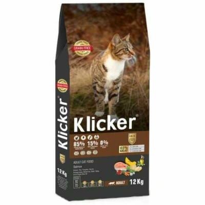 Klicker (Клікер) Cat Adult Grain Free Salmon Беззерновий сухий корм з лососем для дорослих котів і кішок
