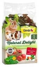GimBi (Джим Бі) Natural Delight Трав'яний мікс для гризунів з кульбабою та яблуком