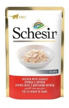 Schesir (Шезір) Cat Вологий корм для кішок з куркою та окунем img