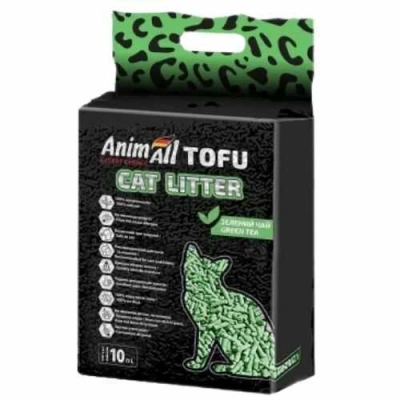 AnimAll (ЕнімАлл) Tofu Cat Litter Green Tea Соєвий наповнювач з ароматом зеленого чаю для котячого туалету