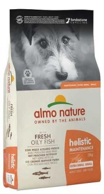 Almo Nature (Альмо Натюр) Holistic With Fresh Meat Mini Small Adult Fish 12 кг Беззерновий корм зі свіжою жирною рибою для дорослих собак дрібних порід