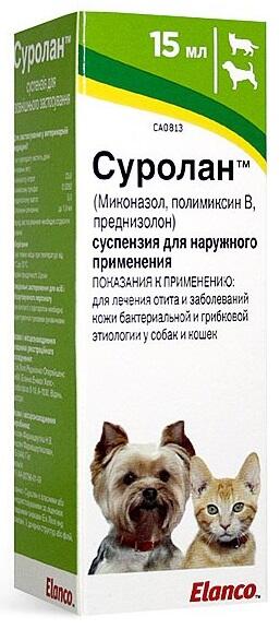 Вушні краплі для лікування отитів для собак і котів