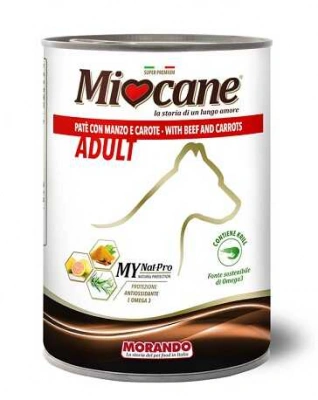 Morando (Морандо) MioCane Beef & Carrots Консерви для собак з яловичиною та морквою