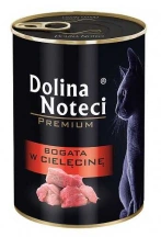 Dolina Noteci (Доліна Нотечі) Premium Cat Veal Консерви з телятиною для котів та кішок 400 гр img