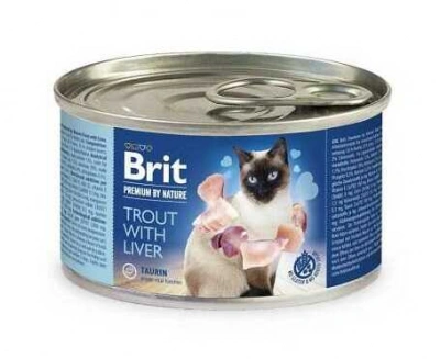 Brit Premium (Бріт Преміум) by Nature Cat Консерви для котів і кішок з фореллю і печінкою