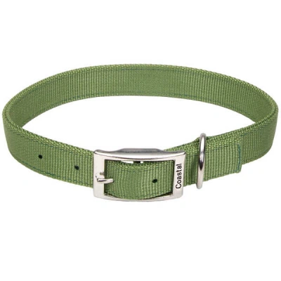 Coastal (Костал) Double Ply Подвійний нейлоновий нашийник для собак, хаккі 2,5 см/70 см