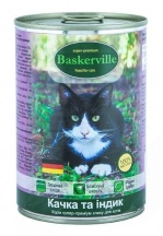 Baskerville (Баскервіль) Консерви для котів та кішок з качкою та індичкою img
