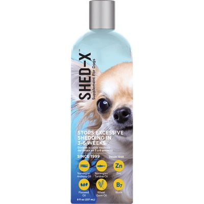 SynergyLabs (СинерджіЛабс) Shed-X Dog 237 мл Вітамінна добавка з ароматом курки проти линьки у собак
