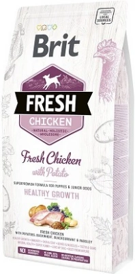 Brit Fresh (Бріт Фреш) Puppy Chicken & Potato Беззерновий корм для цуценят всіх порід з куркою і картоплею