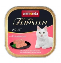 Animonda (Анімонда) Vom Feinsten Cat Adult Turkey hearts Консервований корм з індичим серцем для котів та кішок