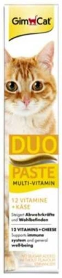 GimCat (ДжимКет) Multi-Vitamin Cheese & Vitamins Duo-Paste Мультивітамінна паста для котів та котів з сиром