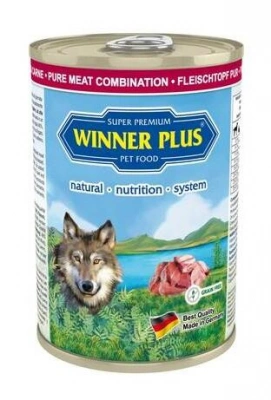 Winner Plus (Віннер Плюс) Super Premium Menu Pure Meat Консерви для собак з ягням, яловичиною та індичкою