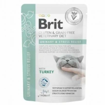 Brit Veterinary Diet (Брит Ветеринари Диет) Urinary & Stress Relief Cat Беззерновая ветеринарная влажная диета с индейкой для котов и кошек с мочекаменной болезнью Brit Veterinary Diet (Бріт Ветерінарі Дієт) Urinary & Stress Relief Cat Беззернова ветеринарна волога дієта з індичкою для котів і кішок з сечокам'яною хворобою img