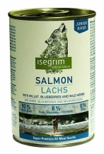 Isegrim (Ізегрім) Junior River Консервований корм для цуценят з лососем, просом, чорницею та дикорослими травами img