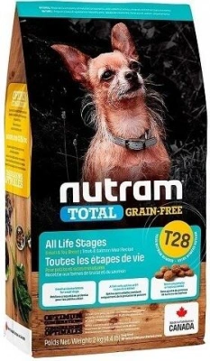 Nutram (Нутрам) T28 Total Grain Free Holistic Mini Salmon & Trout Беззерновий корм для собак дрібних порід з лососем і фореллю