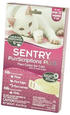 Sentry (Сентрі) PurrScriptions Plus Нашийник від бліх та кліщів для котів