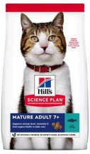 Hills (Хіллс) SP Mature Adult 7 + Tuna Сухий корм з тунцем для літніх котів і кішок старше 7 років img