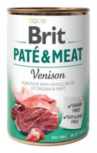 Brit (Бріт) Paté & Meat Venison Паштет для собак з олениною