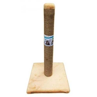 Пухнастики Драпак для котів та кішок Стовпчик на підставці, джут бежевий