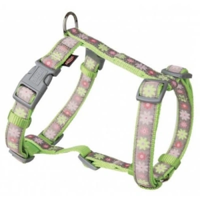 Trixie (Трикси) Modern Art Blooms Зеленая шлейка для собак XS-S: 30-40 см/15 мм