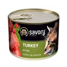 Savory (Сейворі) Turkey Kitten Вологий корм c індичкою для кошенят img