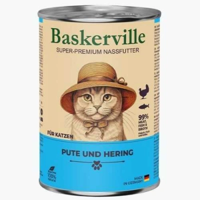 Baskerville (Баскервіль) Cat Adult Turkey & Herring Вологий корм з індичкою та рибою для котів і кішок