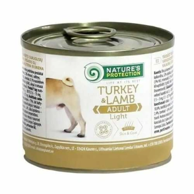 Natures Protection (Натур Протекшн) Dog Adult All Breeds Light Turkey & Lamb Вологий корм з індичкою та ягнятиною для дорослих собак схильних до повноти