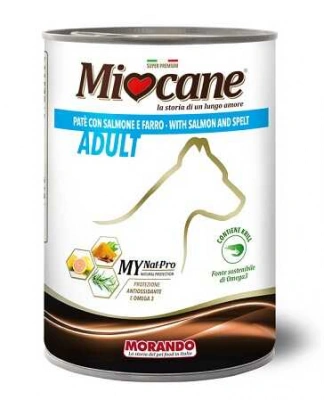 Morando (Морандо) MioCane Salmon & Spelled Консерви для собак з лососем та полбою