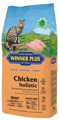 Winner Plus (Віннер Плюс) Super Premium Chicken Holistic Беззерновий гіпоалергенний корм для котів і кішок з куркою