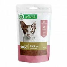 Natures Protection (Натур Протекшн) Cat Adult Duck & Chia Seeds Ласощі з качкою та чіа для дорослих котів і кішок img