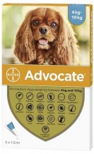 Advocate (Адвокат) Краплі на холку для собак від бліх, вошей, кліщів та гельмінтів 4-10 кг img