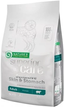 Natures Protection (Натур Протекшн) Superior Care Sensitive Skin & Stomach Adult All Breeds Lamb Корм ​​для собак з чутливим травленням з ягням