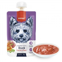 Wanpy (Ванпі) Dog Duck Carrot & Pea Рідкий корм крем-пюре з качкою, морквою і горошком для собак img