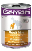 Gemon (Гемон) Wet Dog Adult Mini Консервований корм для собак дрібних порід зі шматочками курки та рисом