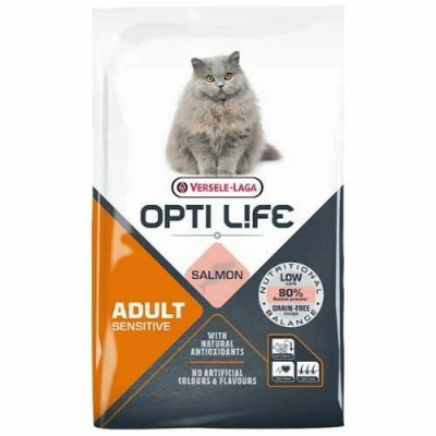 Opti Life (Опті Лайф) Cat Adult Sensitive Grain Free Salmon Беззерновий сухий корм з лососем для котів і кішок з чутливим травленням