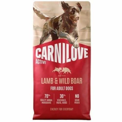 Carnilove (Карнілав) Active Dog Adult All Breeds Lamb & Wild Boar 12 кг Беззерновий сухий корм ​​з ягням і кабаном для собак різних порід