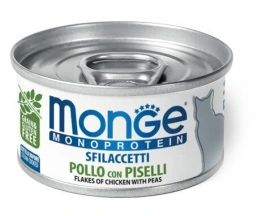 Monge (Монж) Cat Monoprotein Solo Монопротеїнові консерви для котів з куркою і горошком img