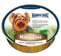 Happy Dog (Хепі Дог) NaturLine Консерви для собак у формі паштету з кроликом