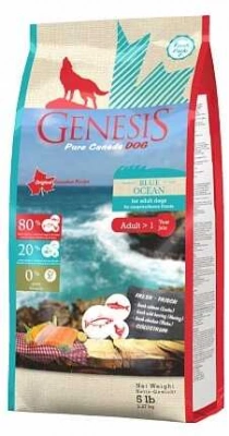 Genesis (Дженезіс) Pure Canada Blue Ocean Беззерновий корм з лососем, оселедцем і куркою для дорослих собак усіх порід