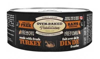 Oven-Baked (Овен-Бакед) Tradition Grain-Free Беззерновой вологий корм для котів і кішок зі свіжим м'ясом індички 156 гр