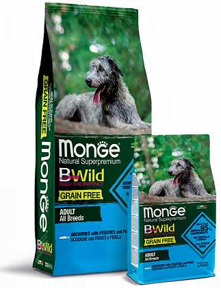 Monge (Монж) BWild Grain Free All Breeds Adult Anchovy