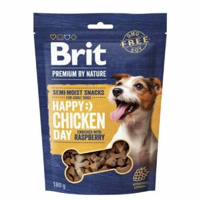 Brit Premium (Бріт Преміум) Dog Adult Semi-moist Snacks Chicken & Raspberry Напіввологі ласощі з куркою та малиною для собак різних порід