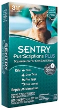 Sentry (Сентрі) PurrScriptions Краплі від бліх та кліщів для кішок вагою до 2,2 кг