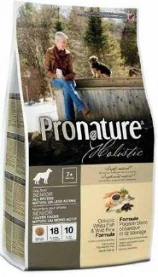 Pronature Holistic (Пронатюр Холістик) Oceanic White Fish & Vild Rise Корм ​​для літніх собак з океанічною білою рибою і диким рисом