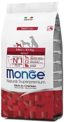 Monge (Монж) Dog Mini Adult Chicken & Rice Корм ​​для дорослих собак дрібних порід з куркою